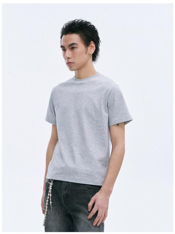 CATSSTAC Soft Loose Fit Crew Neck Youth Casual Black White Short Sleeve T-Shirts