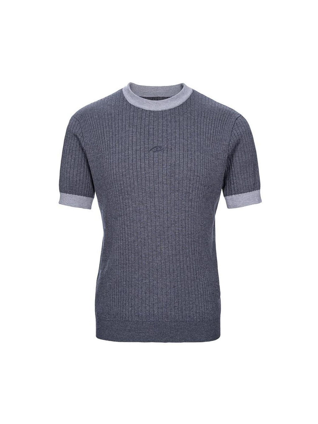 Soft Loose Fit Minimal Crew Neck Unisex Gray Basic Casual Short Sleeve T-Shirts