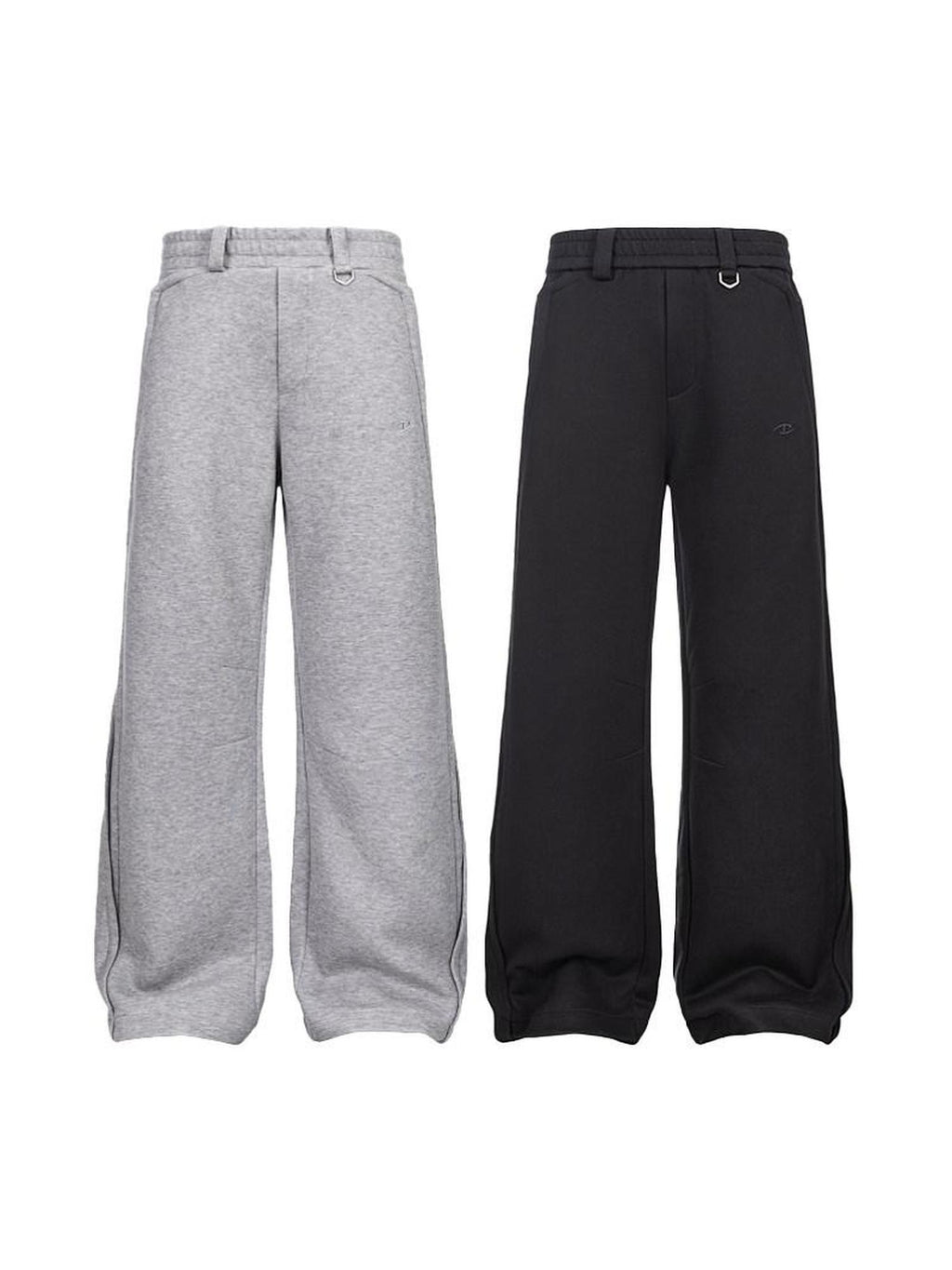 CATSSTAC Soft Mid Rise Loose Fit Straight Leg Youth Casual Trendy Black Grey Sweatpants