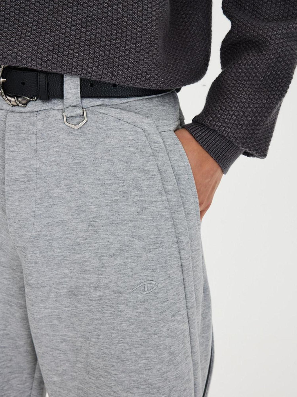 CATSSTAC Soft Mid Rise Loose Fit Straight Leg Youth Casual Trendy Black Grey Sweatpants