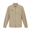 CATSSTAC_Stainproof_Waterproof_Loose_Fit_Zip_Long_Sleeve_Youth_Trendy_Black_Camel_Shirts_MISSTT