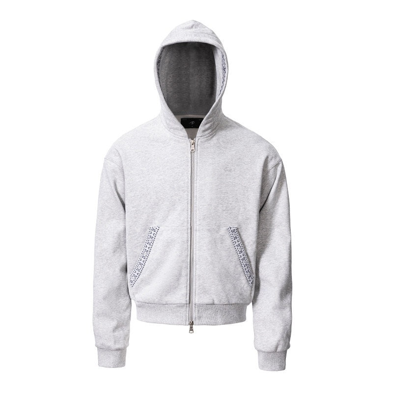 CATSSTAC_Striped_Zip_Up_Regular_Fit_Hooded_Casual_Unisex_Everyday_Black_Gray_Hoodie_MISSTT