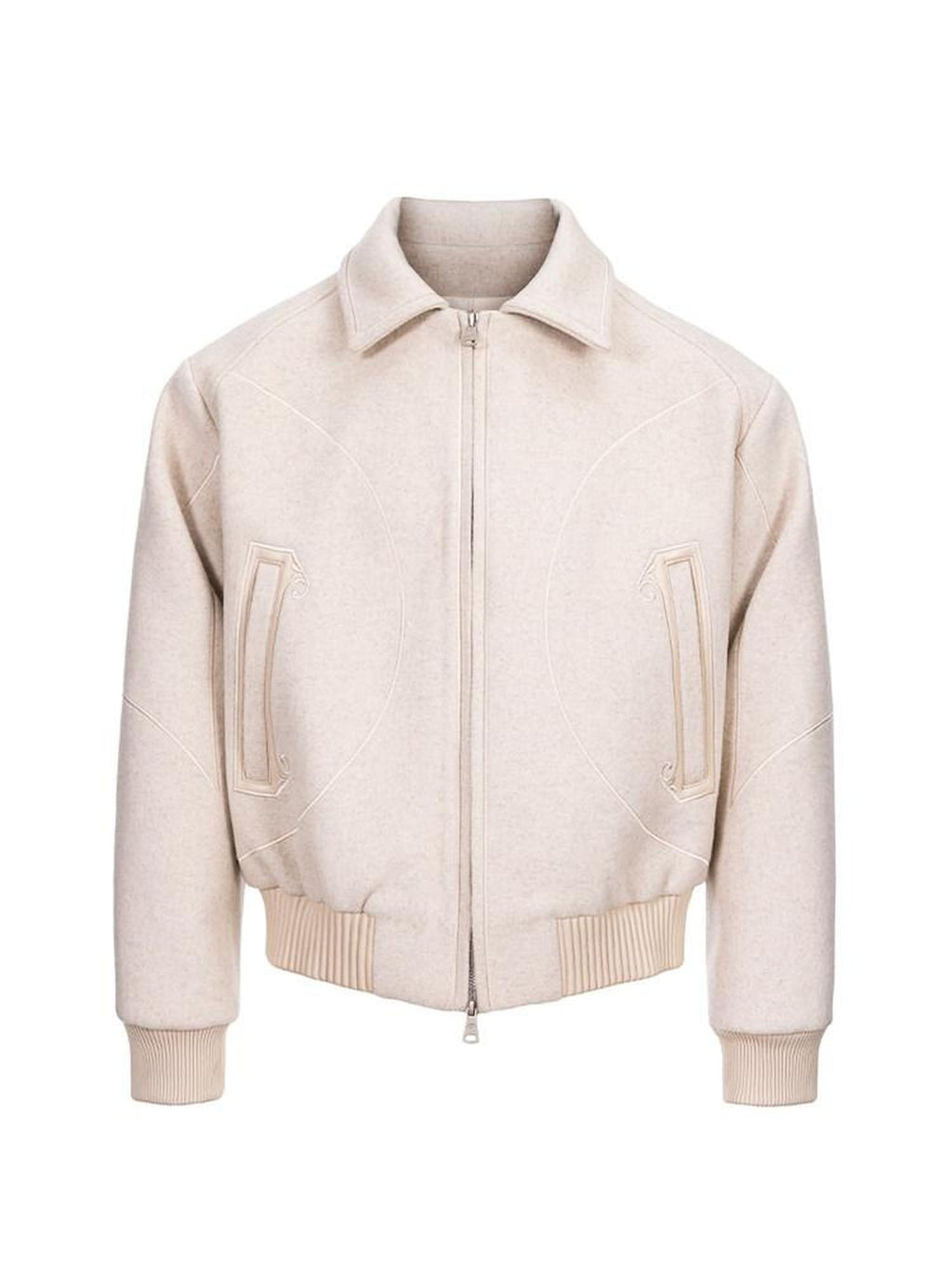 CATSSTAC Stylish Loose Fit Casual Zipper Turn Down Collar Men Black White Jackets