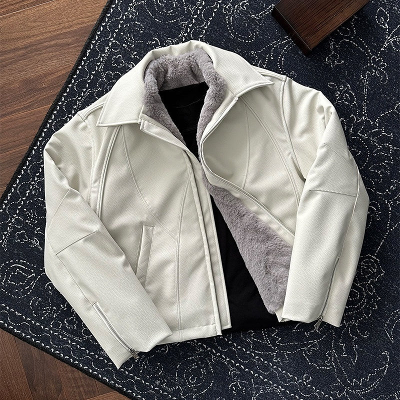 CATSSTAC_Thick_Mountain_Embossed_Casual_Loose_Fit_Unisex_Zip_Lapel_Leather_Jackets_MISSTT