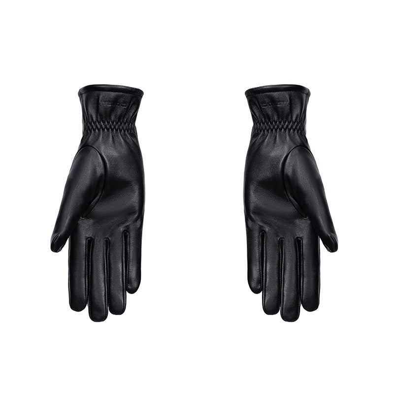 CATSSTAC_Thick_Sheepskin_Leather_Long_Minimalist_Black_Sizes_M_L_Gloves_MISSTT