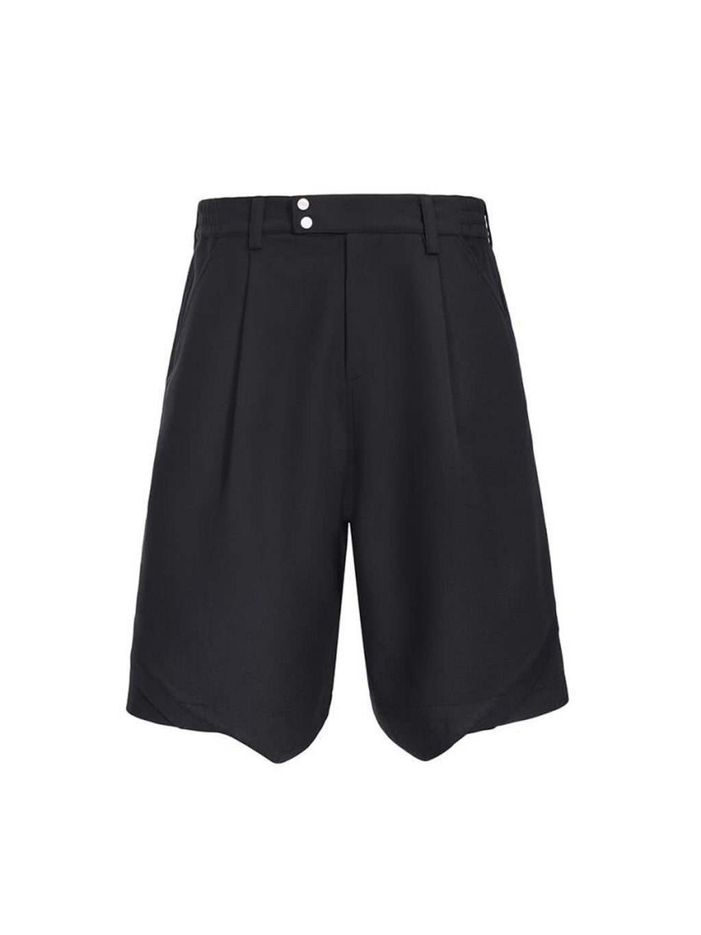 CATSSTAC Trendy Loose Fit Edgy Youthful Casual Black Gray Tailored Shorts