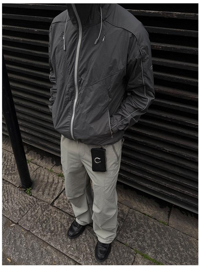 CATSSTAC Upf50 Loose Fit Hooded Zip Unisex Nylon Blend Sun Protection Hoodies