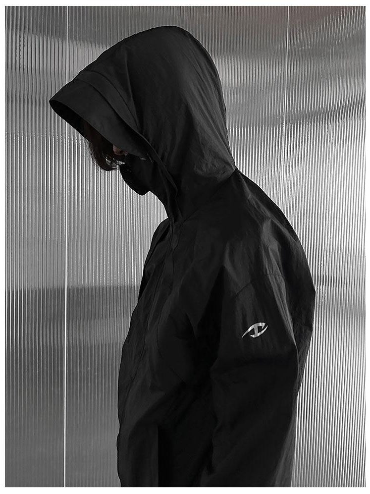 CATSSTAC Upf Uv Blocking Loose Fit Hooded Zip Long Sleeve Youth Sun Protection Hoodies