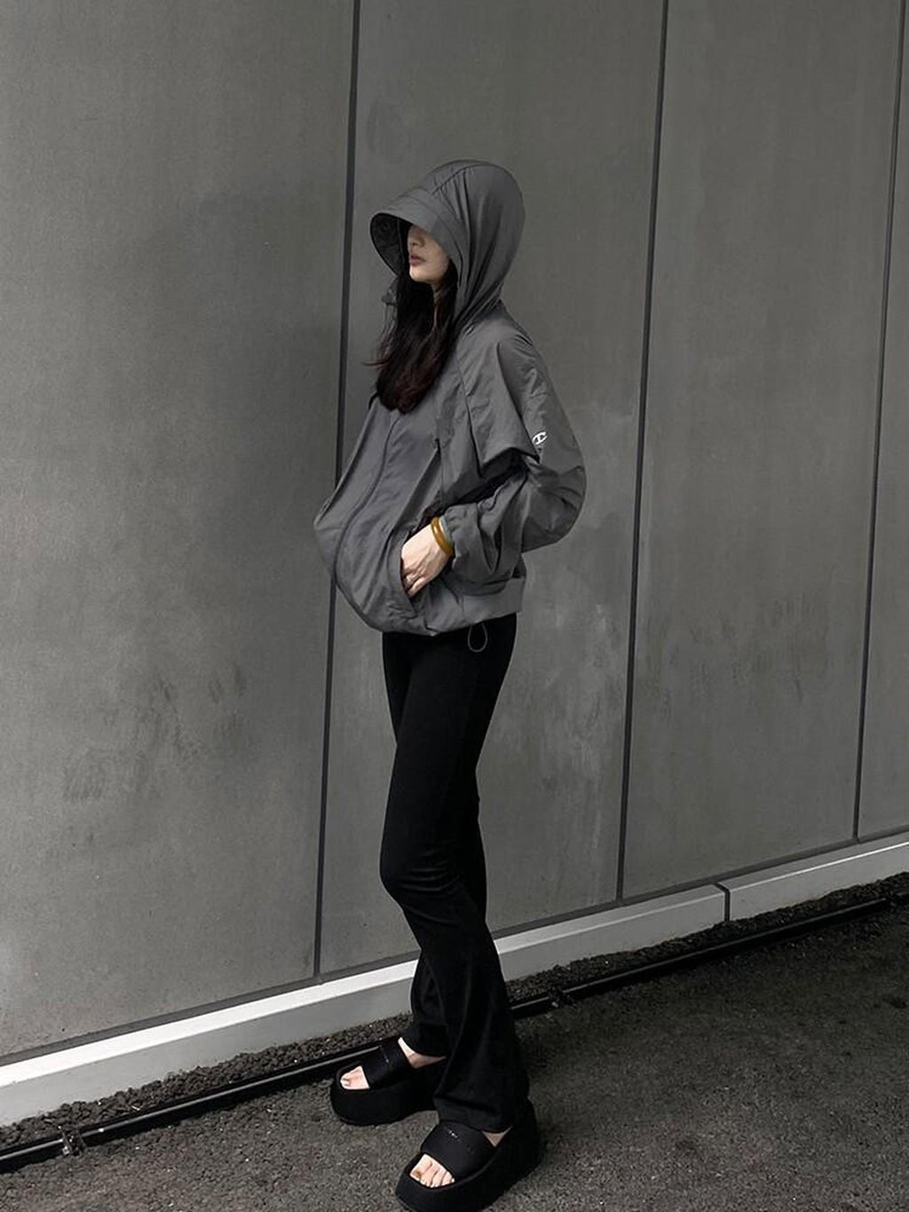 CATSSTAC Upf Uv Blocking Loose Fit Hooded Zip Long Sleeve Youth Sun Protection Hoodies