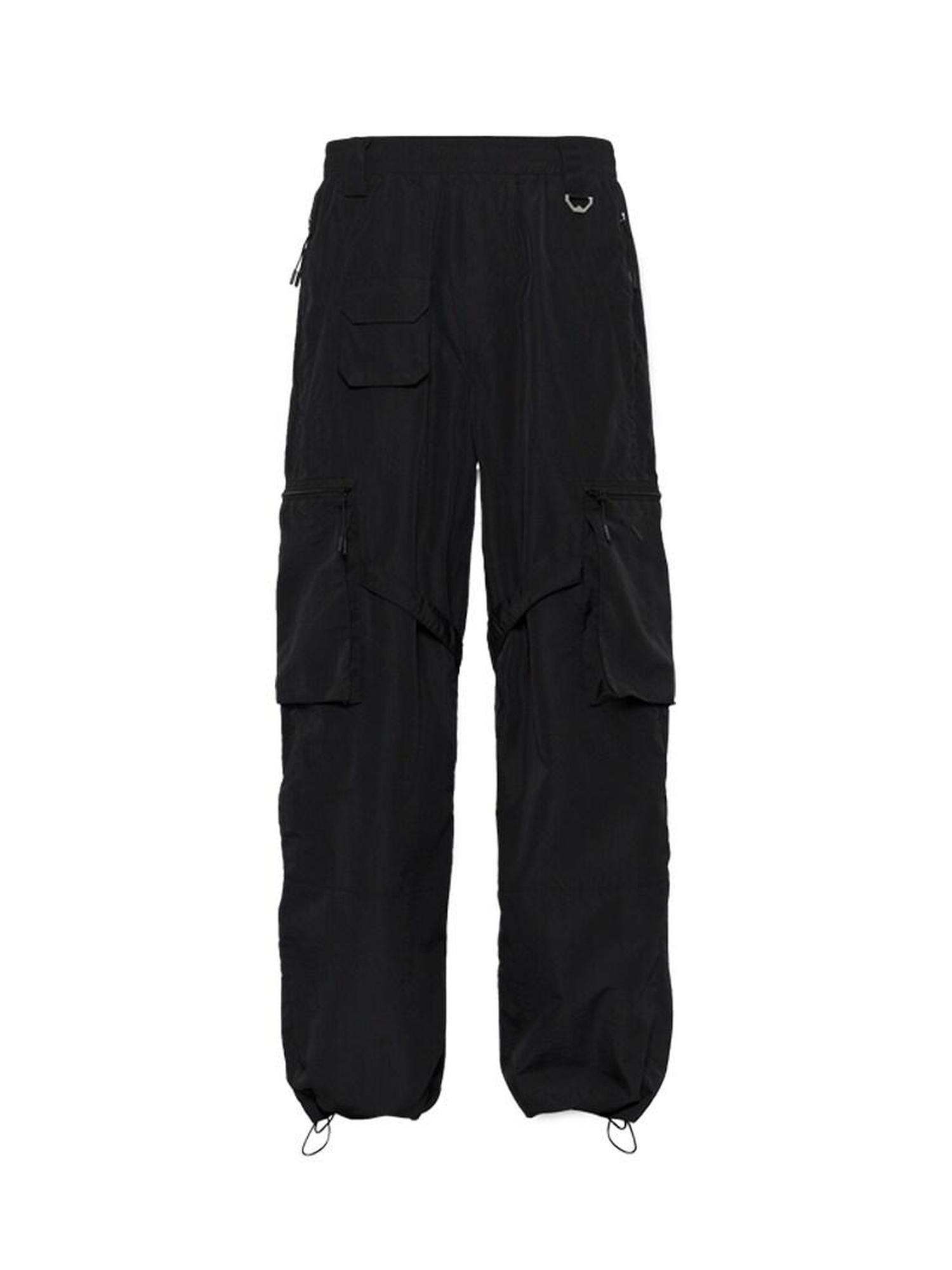CATSSTAC Uv Blocking Loose Parachute Jogger Tapered Youth Black Sun Protection Pants