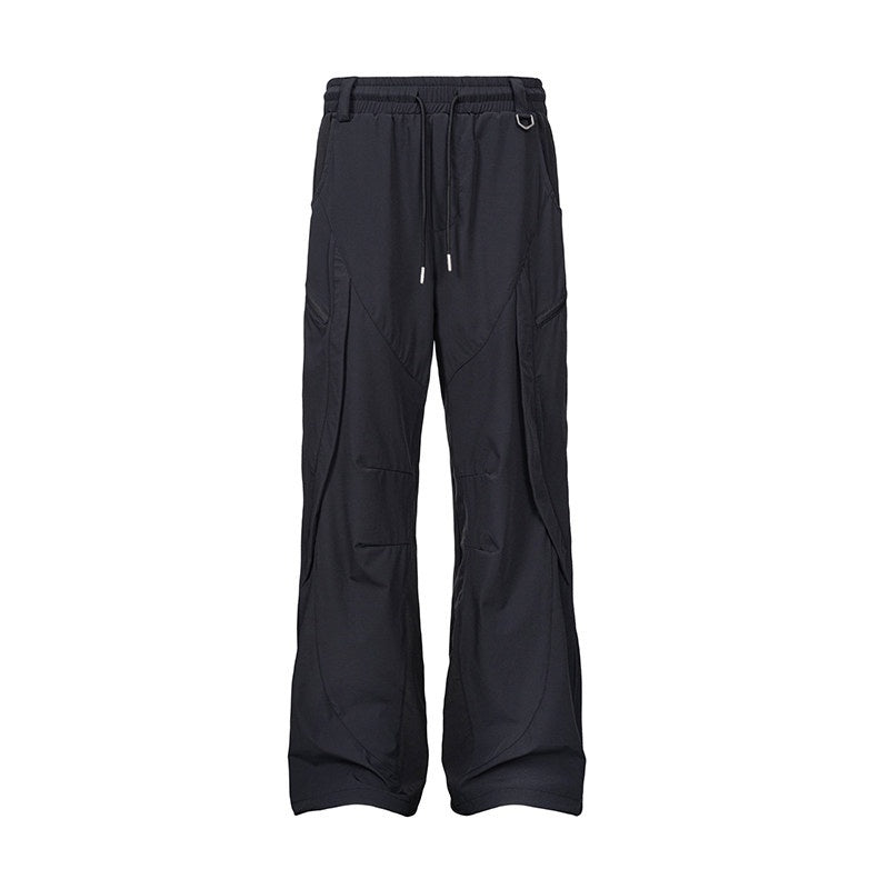 CATSSTAC_Uv_Protection_Relaxed_Drawstring_Nylon_Stretch_Black_Wide_Leg_Pants_MISSTT