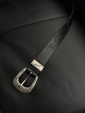 CATSSTAC Versatile Black Minimalist 115Cm Unisex Casual Youth Adjustable Belts