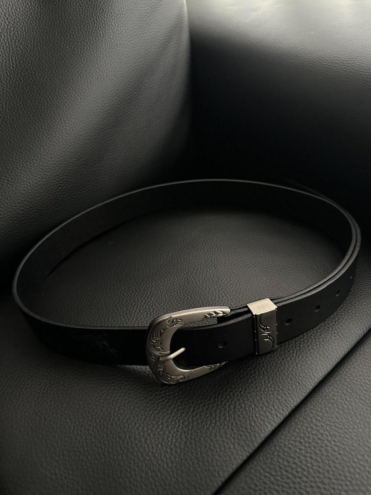 CATSSTAC Versatile Black Minimalist 115Cm Unisex Casual Youth Adjustable Belts