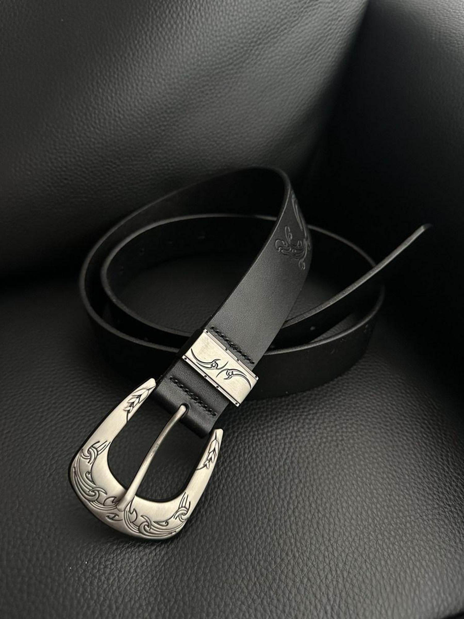 CATSSTAC Versatile Black Minimalist 115Cm Unisex Casual Youth Adjustable Belts