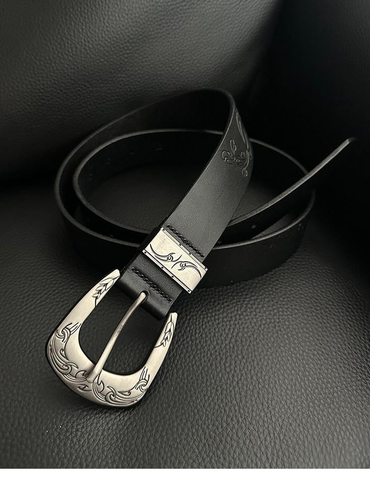 CATSSTAC Versatile Black Minimalist 115Cm Unisex Casual Youth Adjustable Belts