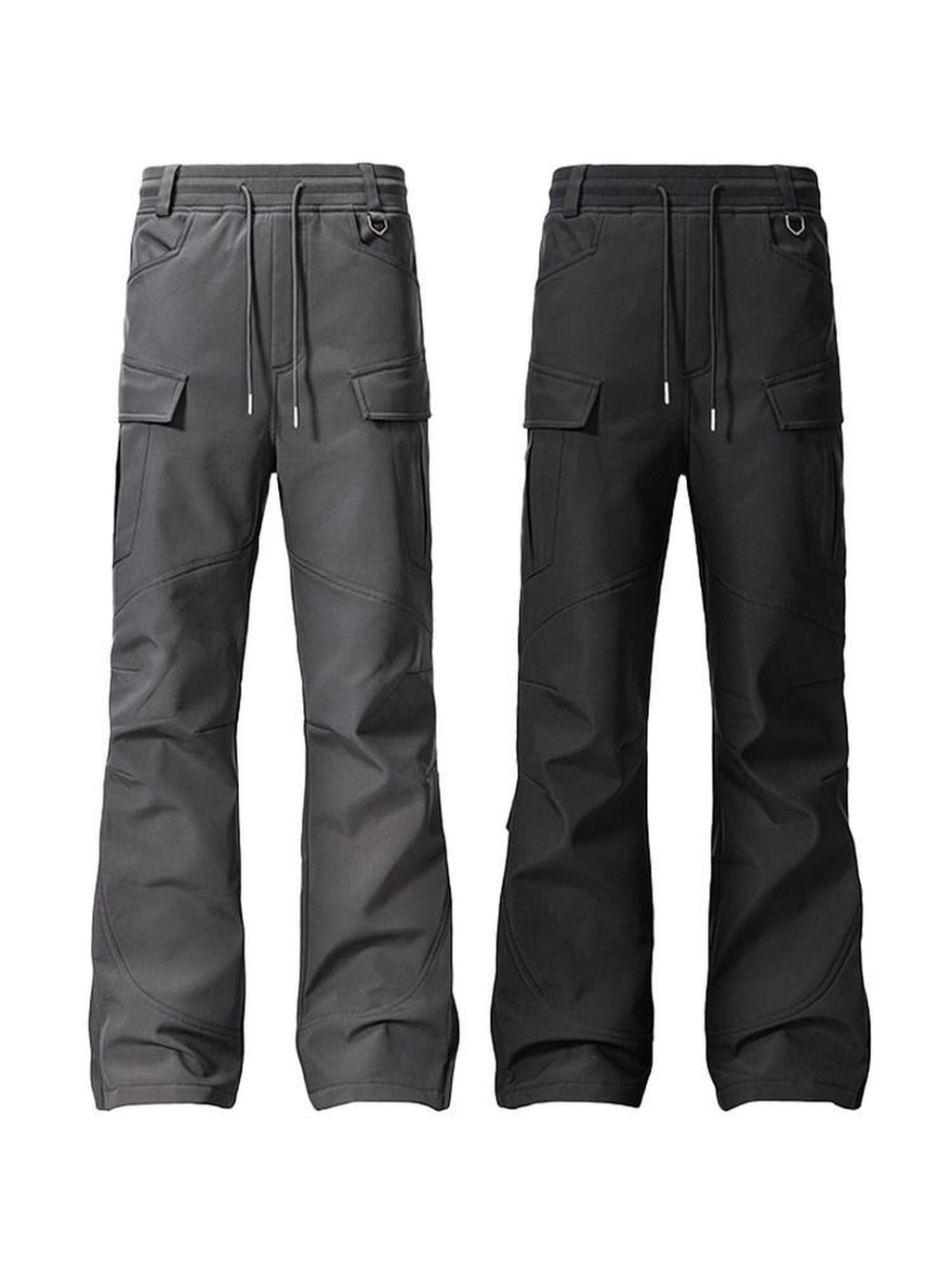 CATSSTAC Versatile Casual Straight Leg Youth Sizes M L Xl 2Xl Black Gray Shell Pants