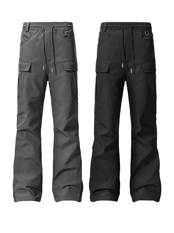 CATSSTAC Versatile Casual Straight Leg Youth Sizes M L Xl 2Xl Black Gray Shell Pants