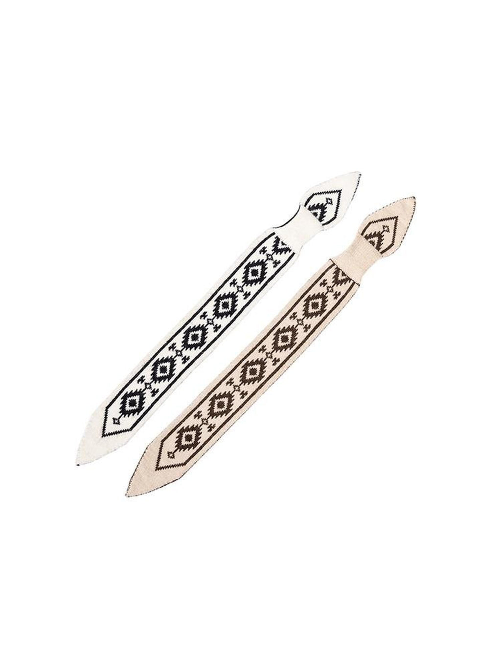 CATSSTAC Versatile Decorative Ethnic Geometric Rectangular Unisex Black Brown Scarves
