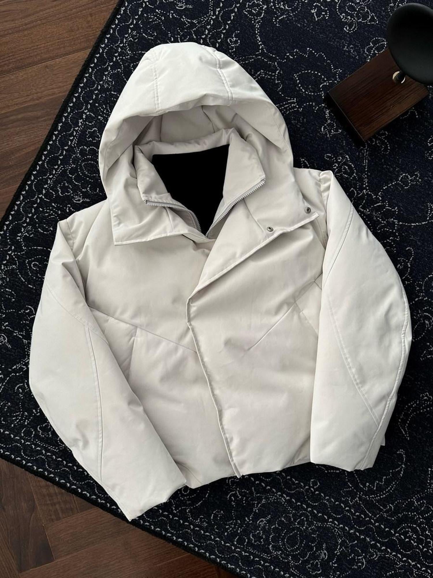 CATSSTAC Warm 90 Percent White Duck Down Thick Loose Casual Youth Down Jackets