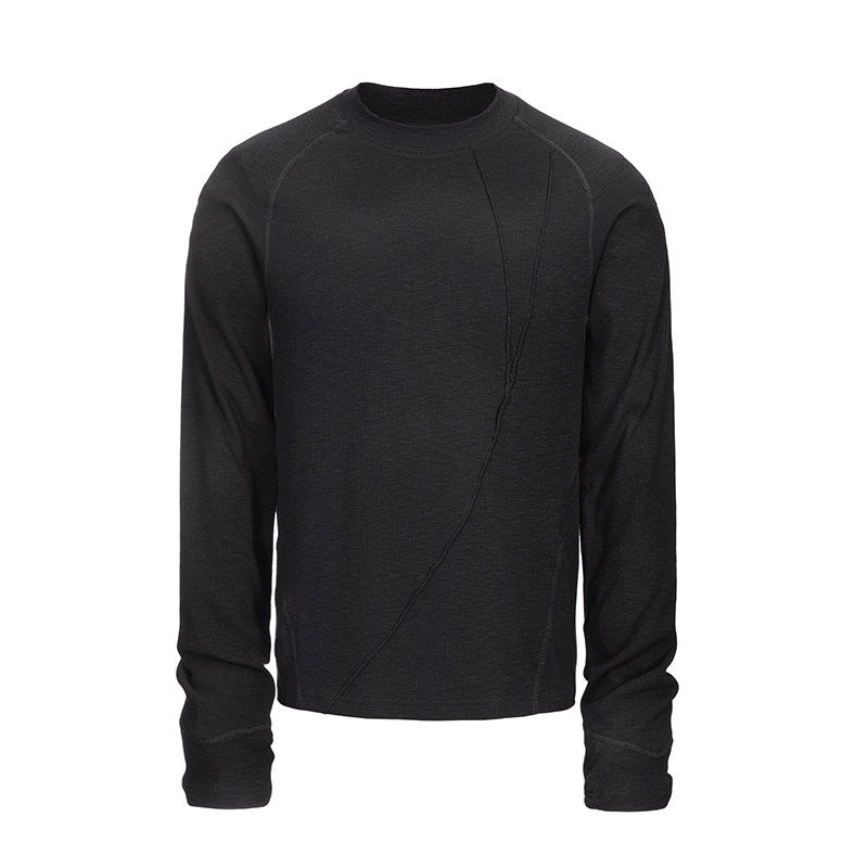CATSSTAC_Warm_Cotton_Blend_Loose_Crew_Neck_Unisex_Casual_Black_Grey_Long_Sleeve_T-Shirts_MISSTT