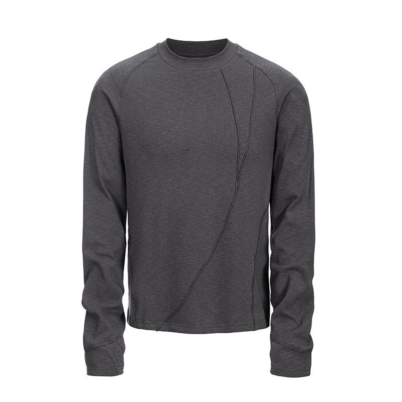 CATSSTAC_Warm_Cotton_Blend_Loose_Crew_Neck_Unisex_Casual_Black_Grey_Long_Sleeve_T-Shirts_MISSTT