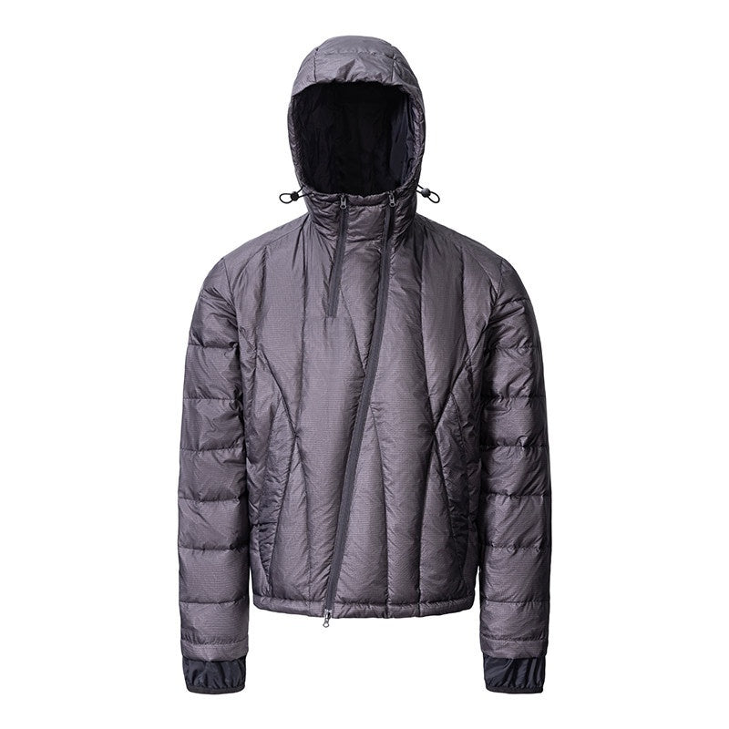 CATSSTAC Warm Insulated Hooded Loose Fit Cleanfit Youth Casual Solid Color Down Jackets