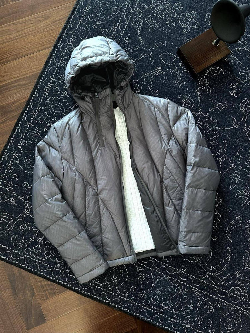 CATSSTAC Warm Insulated Hooded Loose Fit Cleanfit Youth Casual Solid Color Down Jackets