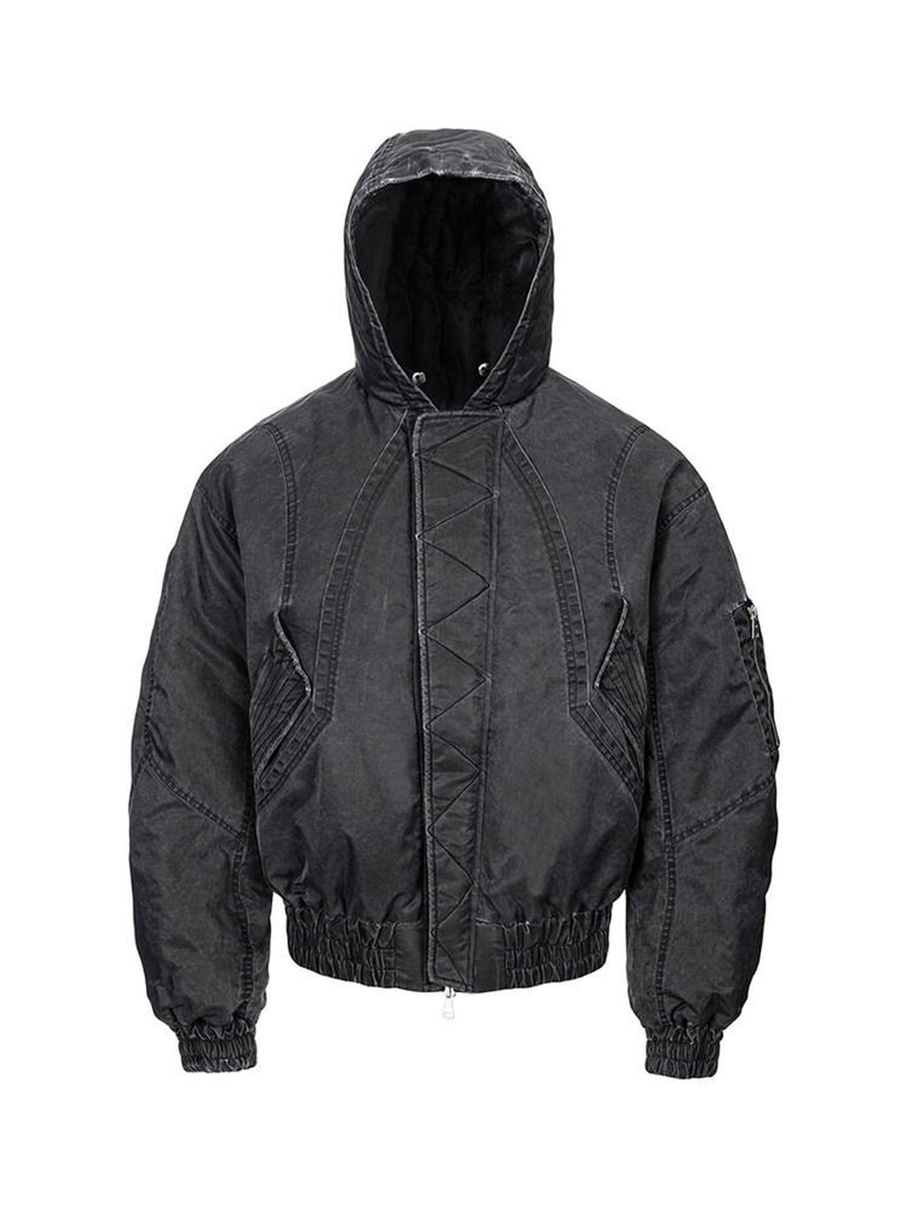CATSSTAC Warm Oversized Cleanfit Hooded Casual Youth Black Gray Puffer Jackets