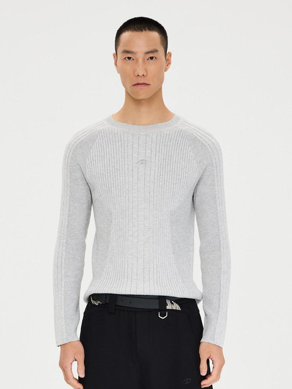 CATSSTAC Warm Polyester Crew Neck Pullover Simple Unisex Knit Long Sleeve Sweaters