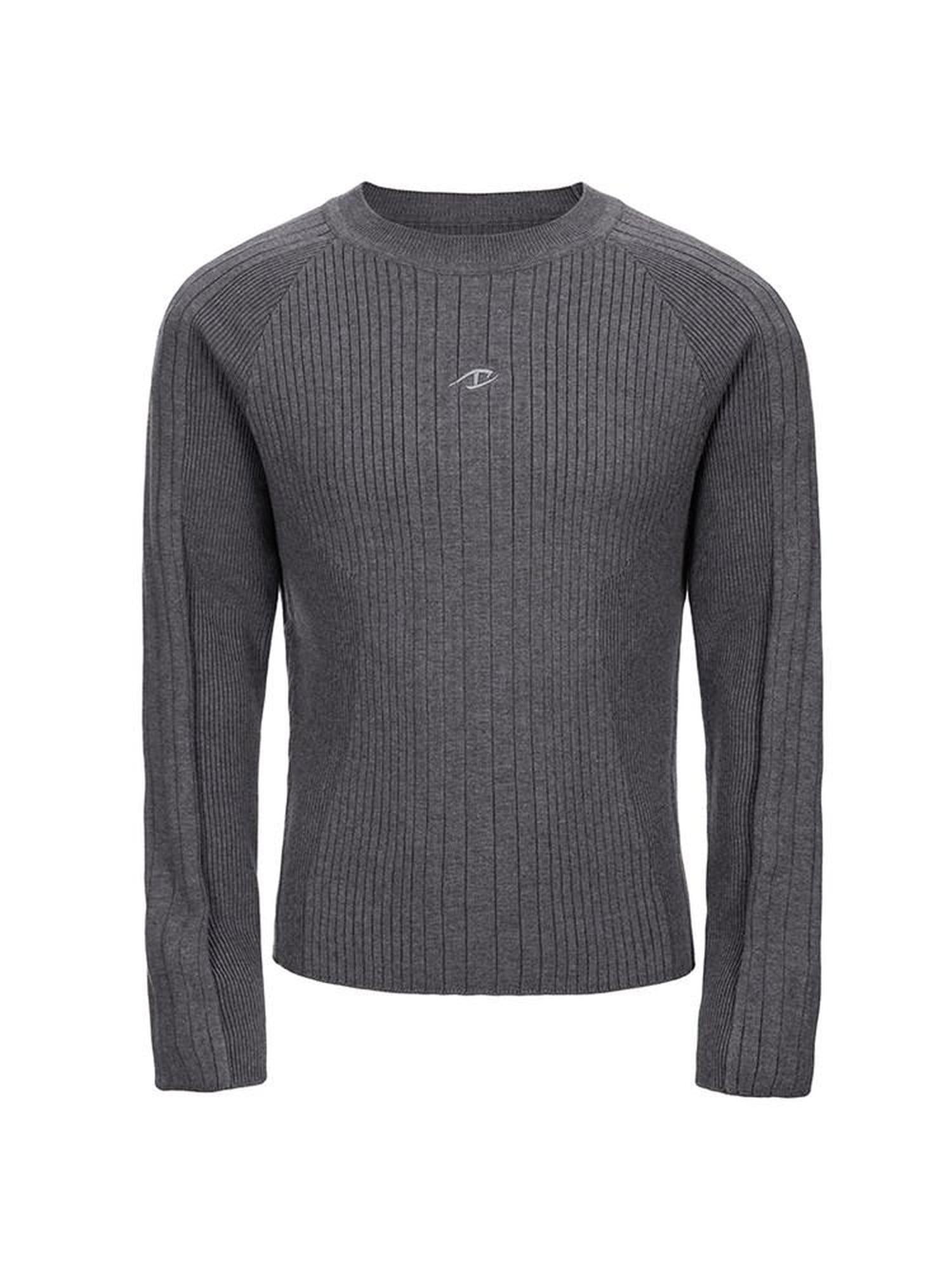 CATSSTAC Warm Polyester Crew Neck Pullover Simple Unisex Knit Long Sleeve Sweaters