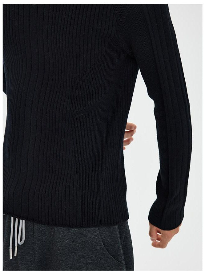 CATSSTAC Warm Polyester Crew Neck Pullover Simple Unisex Knit Long Sleeve Sweaters