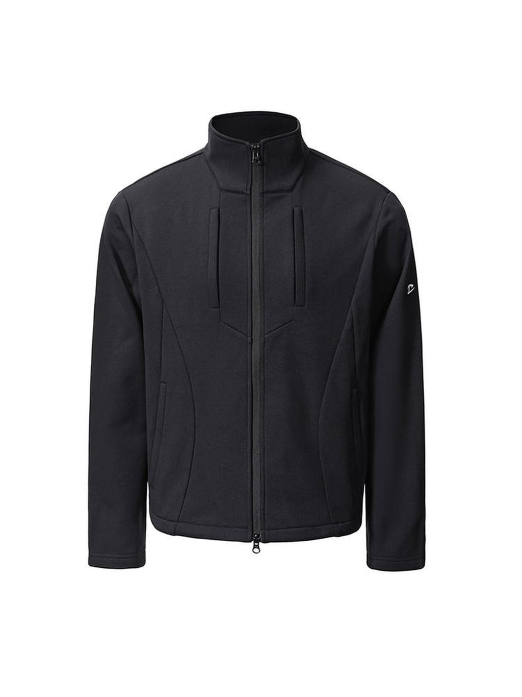 CATSSTAC Warm Relaxed Stand Collar Unisex Polyester Zip Black Khaki Jackets