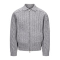 CATSSTAC_Warm_Zip_Front_Casual_Turn_Down_Collar_Unisex_Grey_Knit_Cardigans_MISSTT