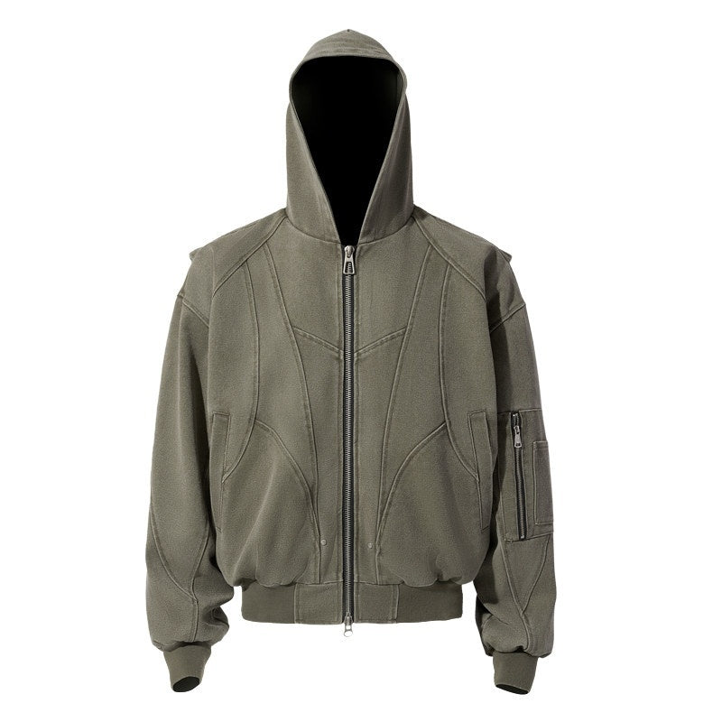 CATSSTAC_Washed_Cotton_Loose_Hooded_Zipper_Pocket_Unisex_Daily_Clean_Fit_Cropped_Jackets_MISSTT