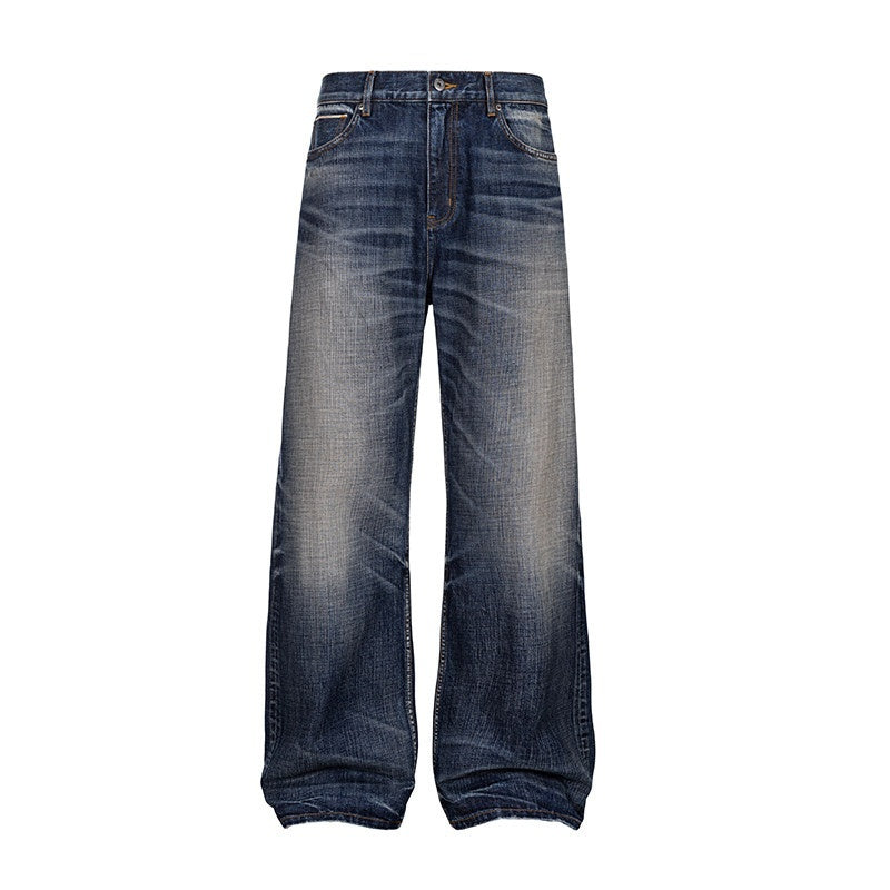 CATSSTAC_Washed_Embroidered_Blue_Mid_Rise_Loose_Fit_Micro_Stretch_Straight_Leg_Jeans_MISSTT