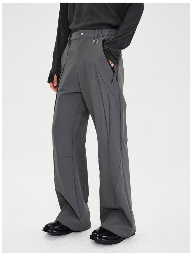 CATSSTAC Waterproof Casual Straight Leg Button Fly Natural Waist Everyday Shell Pants