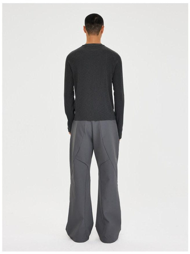 CATSSTAC Waterproof Casual Straight Leg Button Fly Natural Waist Everyday Shell Pants