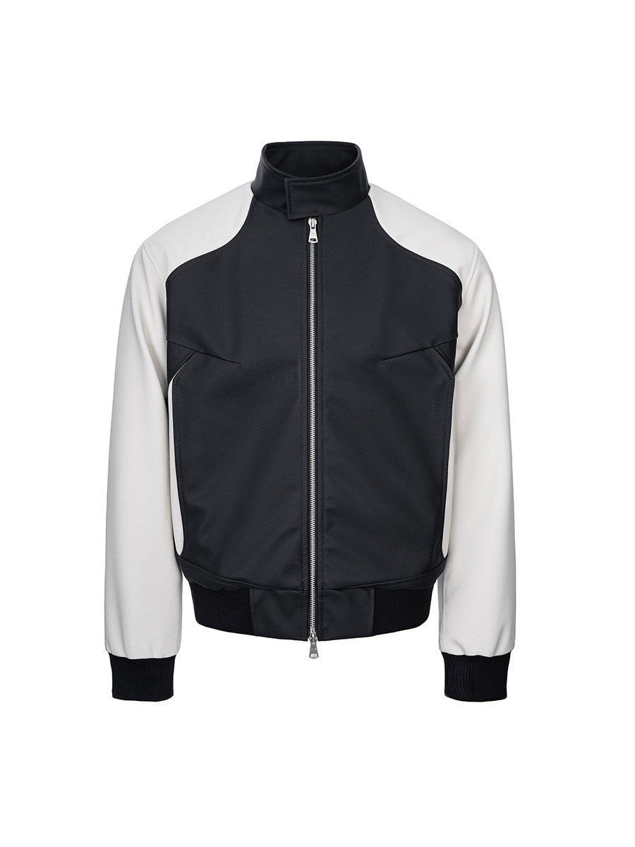 CATSSTAC_Waterproof_Silicone_Coated_Lafa_Leather_Loose_Fit_Stand_Collar_Men_Zip_Jackets_MISSTT