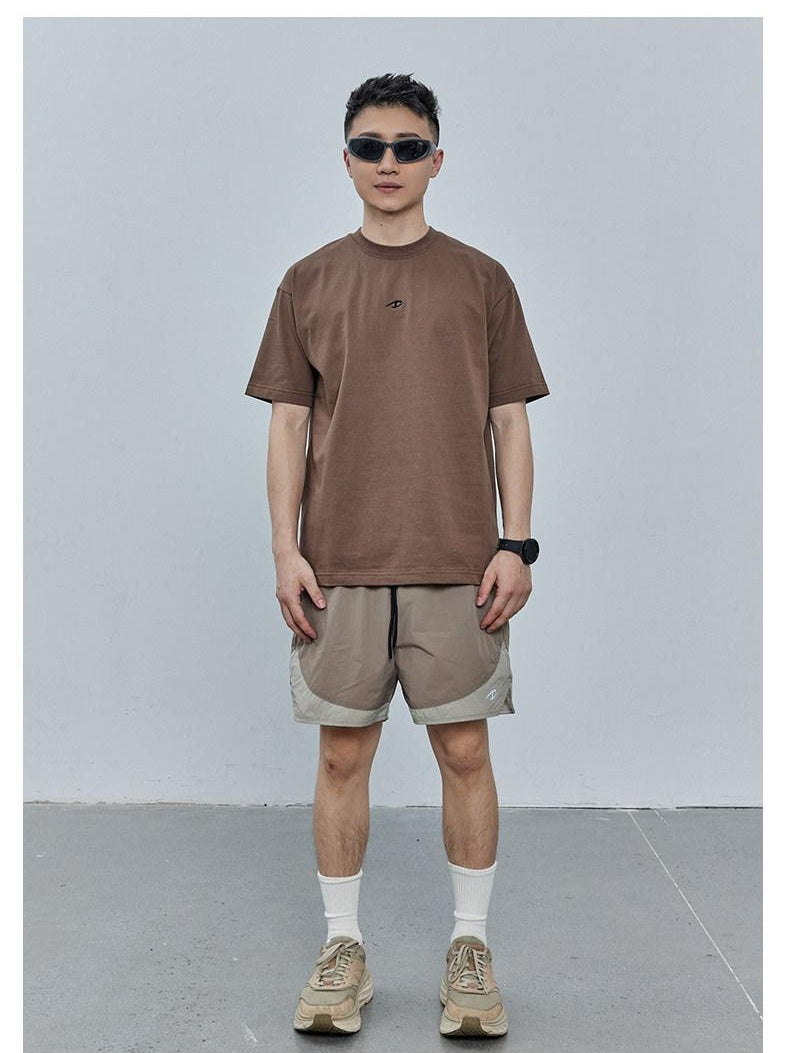 CATSSTAC Wrinkle Free Loose Fit Pockets Mid Rise Youth Casual Black Khaki Sports Shorts