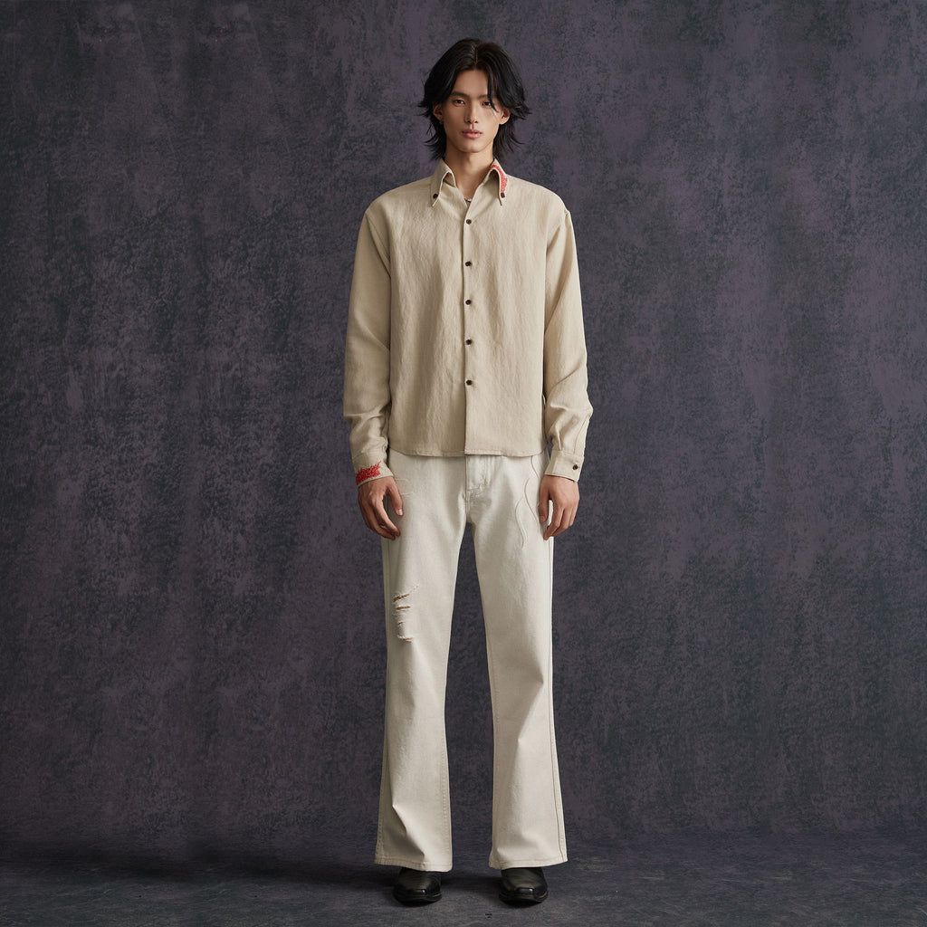 Hypeyourself_Breathable_Linen_Blend_Minimal_Pointed_Collar_Unisex_Long_Sleeve_Shirts_MISSTT