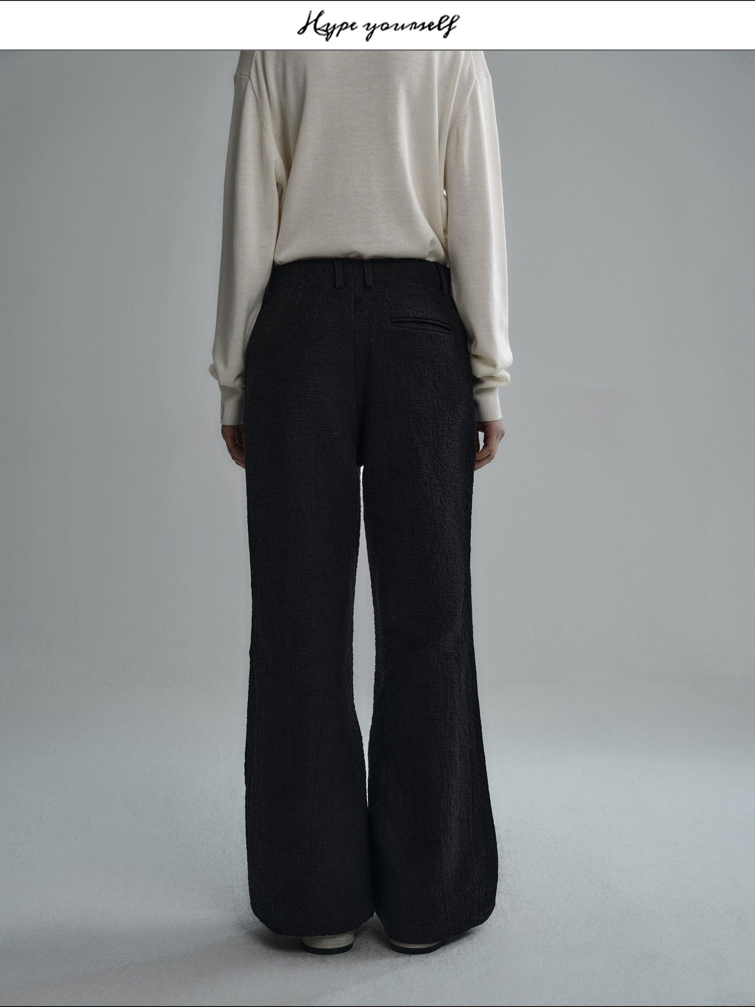 Hypeyourself Comfort Loose Wide Leg Casual Business Urban Solid Color Flared Pants