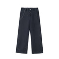 Hypeyourself_Comfortable_Loose_Fit_Casual_Business_Urban_Youth_Solid_Black_White_Flared_Pants_MISSTT