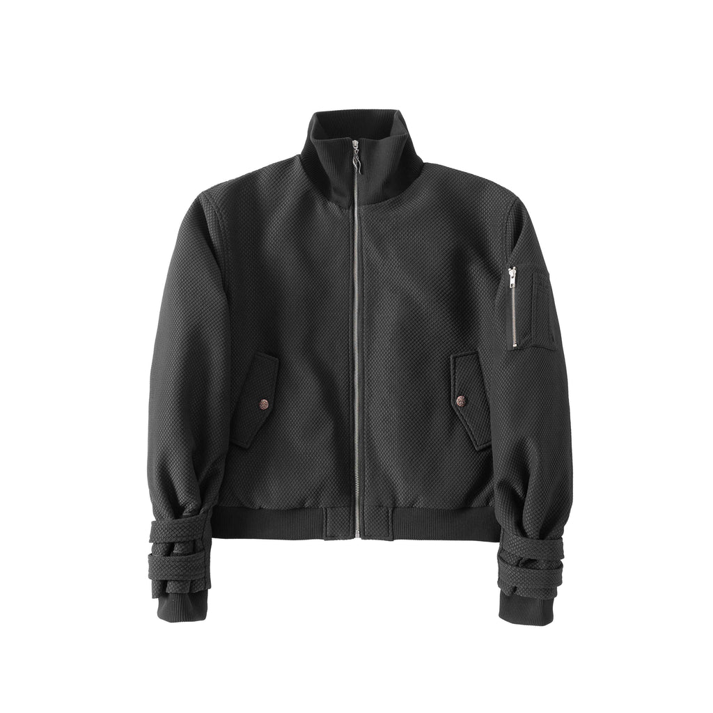Hypeyourself_Fleece_Lined_Oversized_Short_Stand_Collar_Zipper_Unisex_Black_Puffer_Jackets_MISSTT