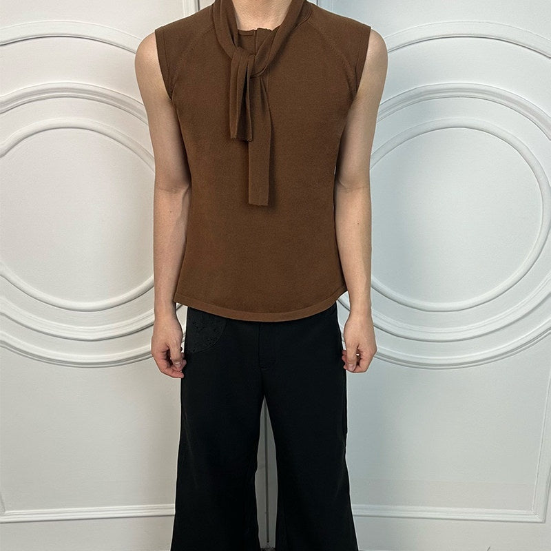 Hypeyourself_Knitted_Pullover_Round_Neck_Trendy_Youth_Solid_Color_Standard_Fit_Tank_Tops_MISSTT