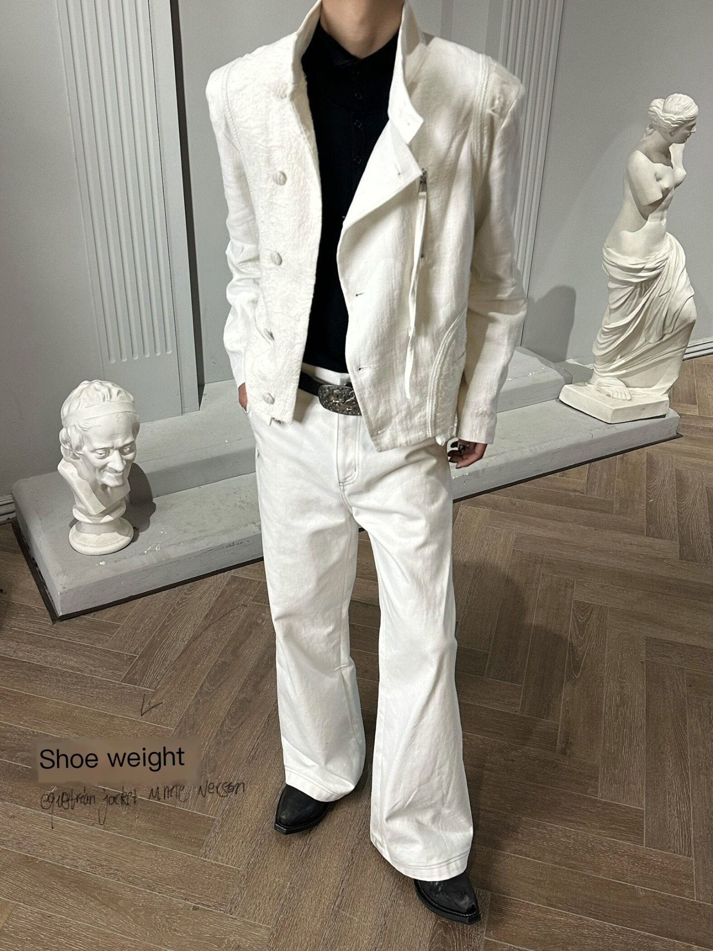 Hypeyourself_Linen_Blend_Waist_Cinch_Vintage_Patchwork_Unisex_Button_Collar_Cropped_Jackets_MISSTT