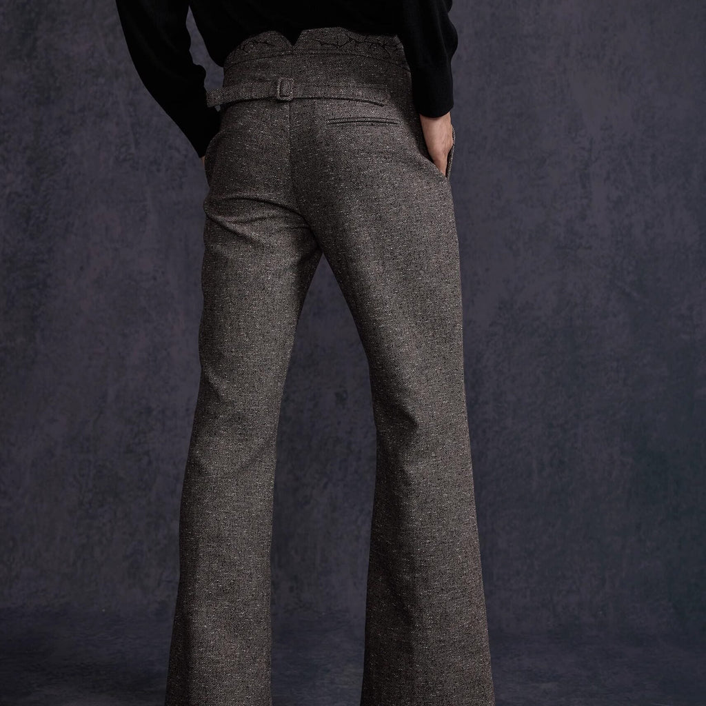 Hypeyourself_Slim_Tailored_Casual_Business_Office_Urban_Floral_Brown_Black_Flared_Pants_MISSTT