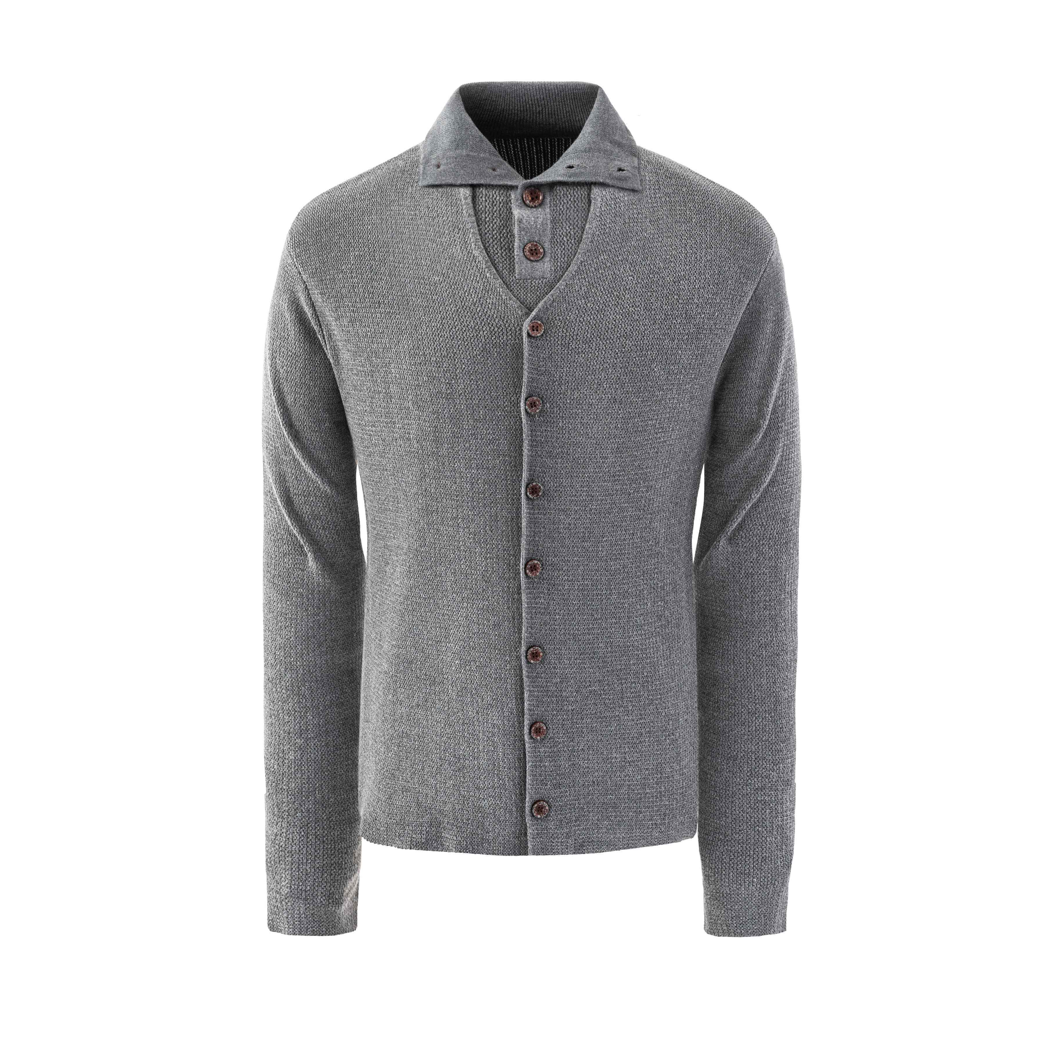 Hypeyourself_Soft_Wool_Blend_Breathable_Mockneck_Faux_Two_Piece_Casual_Unisex_Knit_Cardigans_MISSTT