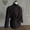 Hypeyourself_Warm_White_Goose_Down_Zipper_Faux_Two_Piece_Black_Trench_Coats_MISSTT
