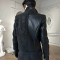 Hypeyourself_Windproof_Standard_Fit_Mock_Neck_Black_Wool_Blend_Leather_Jackets_MISSTT