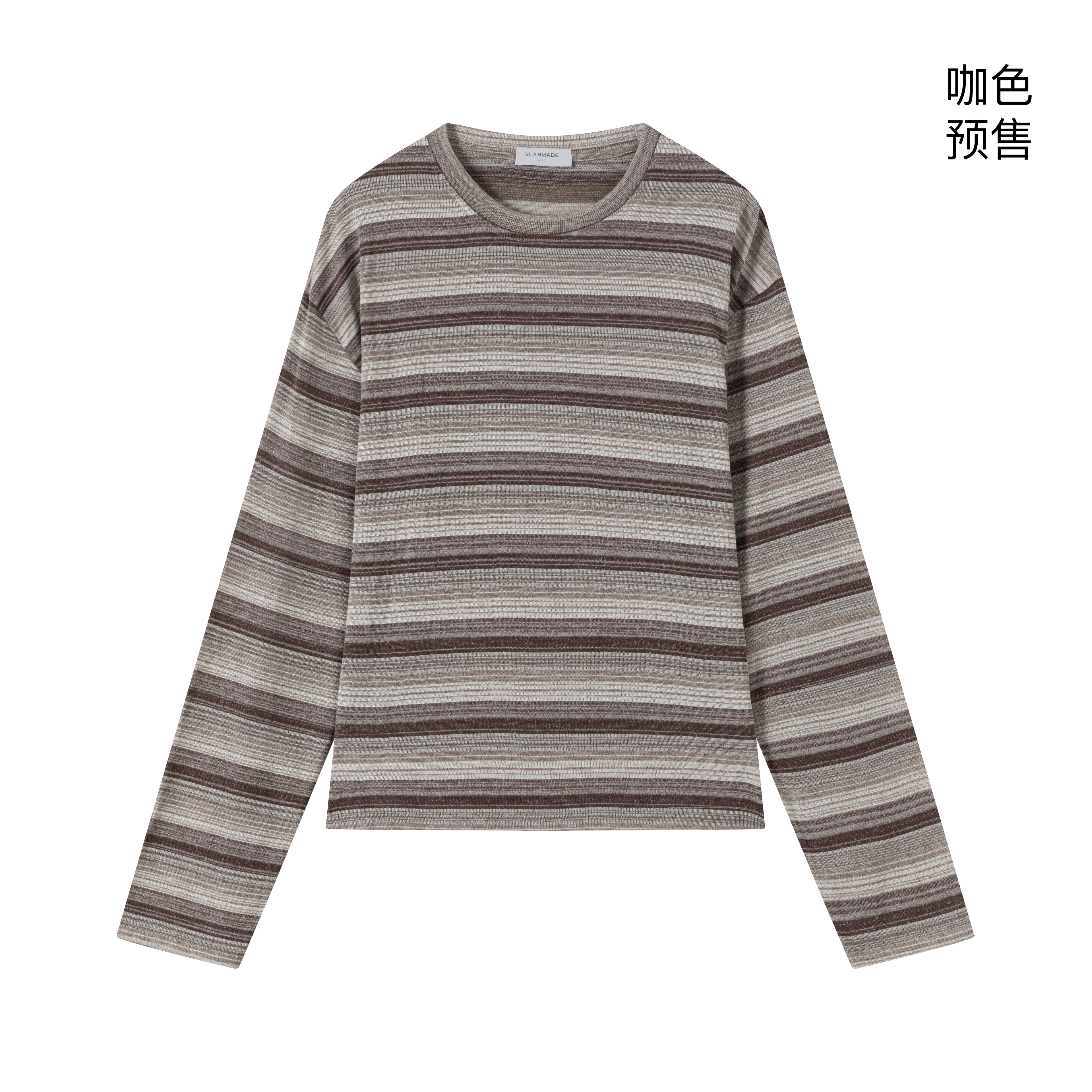 VLABMADE_Breathable_Wrinkle_Resistant_Washed_Striped_Loose_Unisex_Long_Sleeve_T-Shirts_MISSTT